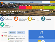 Tablet Screenshot of madrigalejo.es